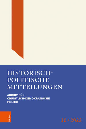 Buchcover Historisch-Politische Mitteilungen  | EAN 9783412529284 | ISBN 3-412-52928-1 | ISBN 978-3-412-52928-4