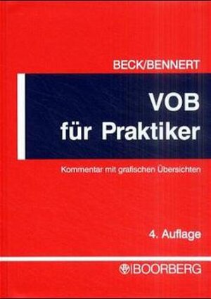 Buchcover VOB für Praktiker | Walter Beck | EAN 9783415029033 | ISBN 3-415-02903-4 | ISBN 978-3-415-02903-3