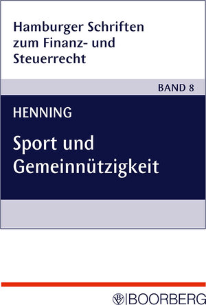 Buchcover Sport und Gemeinnützigkeit | Evelyn Henning | EAN 9783415035102 | ISBN 3-415-03510-7 | ISBN 978-3-415-03510-2