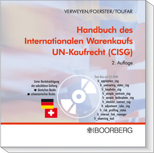 Buchcover Handbuch des internationalen Warenkaufs UN-Kaufrecht (CISG) | Urs Verweyen | EAN 9783415039902 | ISBN 3-415-03990-0 | ISBN 978-3-415-03990-2