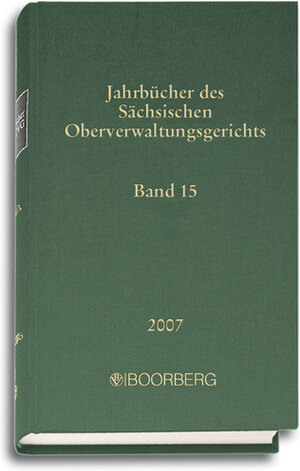 Buchcover Jahrbücher des Sächsischen Oberverwaltungsgerichts - Neue Folge....  | EAN 9783415040823 | ISBN 3-415-04082-8 | ISBN 978-3-415-04082-3