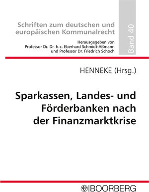 Buchcover Sparkassen, Landes- und Förderbanken nach der Finanzmarktkrise  | EAN 9783415045316 | ISBN 3-415-04531-5 | ISBN 978-3-415-04531-6