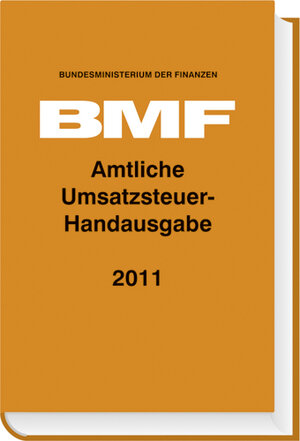 Buchcover Amtliche Umsatzsteuer-Handausgabe 2011  | EAN 9783415046030 | ISBN 3-415-04603-6 | ISBN 978-3-415-04603-0