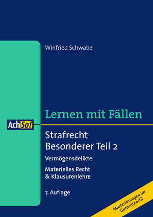 Buchcover Strafrecht Besonderer Teil 2 | Winfried Schwabe | EAN 9783415050334 | ISBN 3-415-05033-5 | ISBN 978-3-415-05033-4