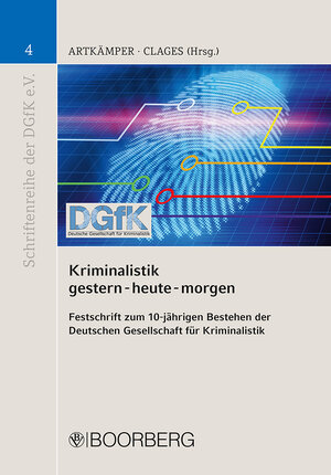 Buchcover Kriminalistik gestern - heute - morgen  | EAN 9783415051010 | ISBN 3-415-05101-3 | ISBN 978-3-415-05101-0