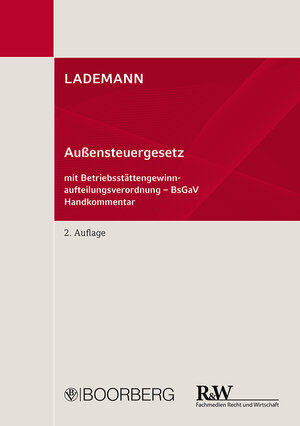 Buchcover LADEMANN, Außensteuergesetz | Thomas Kaligin | EAN 9783415055384 | ISBN 3-415-05538-8 | ISBN 978-3-415-05538-4