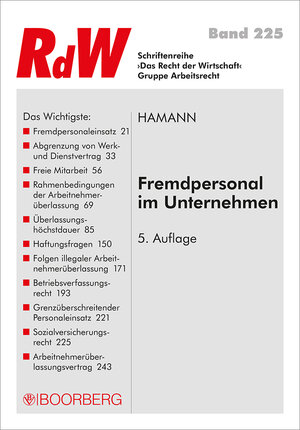 Buchcover Fremdpersonal im Unternehmen | Wolfgang Hamann | EAN 9783415059177 | ISBN 3-415-05917-0 | ISBN 978-3-415-05917-7