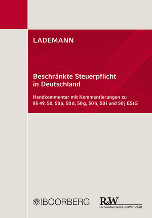Buchcover LADEMANN, Beschränkte Steuerpflicht in Deutschland | Michael Stöber | EAN 9783415059283 | ISBN 3-415-05928-6 | ISBN 978-3-415-05928-3