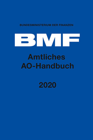 Buchcover Amtliches AO-Handbuch 2020  | EAN 9783415066953 | ISBN 3-415-06695-9 | ISBN 978-3-415-06695-3