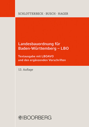 Buchcover Landesbauordnung für Baden-Württemberg - LBO  | EAN 9783415072718 | ISBN 3-415-07271-1 | ISBN 978-3-415-07271-8
