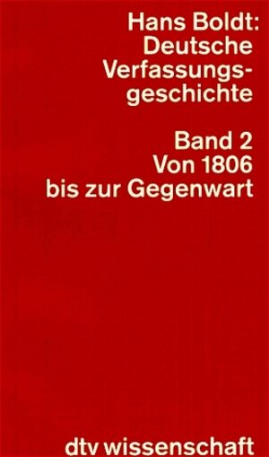 Buchcover Deutsche Verfassungsgeschichte. Politische Strukturen und ihr Wandel | Hans Boldt | EAN 9783423044257 | ISBN 3-423-04425-X | ISBN 978-3-423-04425-7