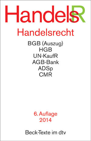 Buchcover Handelsrecht  | EAN 9783423055994 | ISBN 3-423-05599-5 | ISBN 978-3-423-05599-4