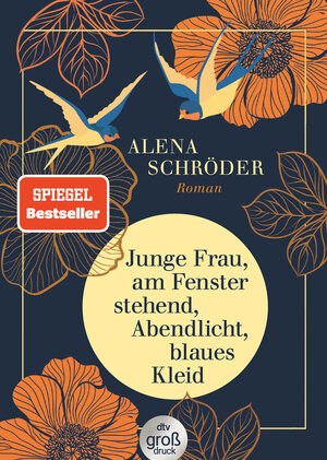 Buchcover Junge Frau, am Fenster stehend, Abendlicht, blaues Kleid | Alena Schröder | EAN 9783423250290 | ISBN 3-423-25029-1 | ISBN 978-3-423-25029-0