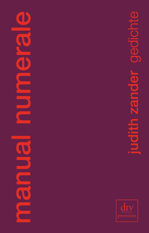 Buchcover manual numerale | Judith Zander | EAN 9783423260046 | ISBN 3-423-26004-1 | ISBN 978-3-423-26004-6