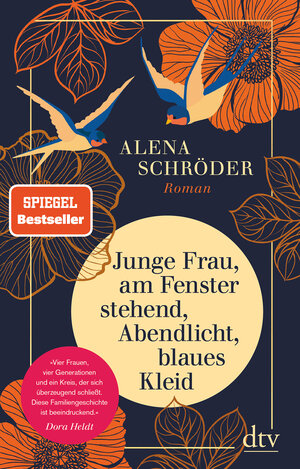 Buchcover Junge Frau, am Fenster stehend, Abendlicht, blaues Kleid | Alena Schröder | EAN 9783423282734 | ISBN 3-423-28273-8 | ISBN 978-3-423-28273-4