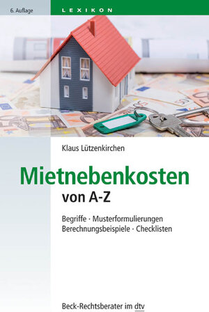 Buchcover Mietnebenkosten von A - Z | Klaus Lützenkirchen | EAN 9783423507585 | ISBN 3-423-50758-6 | ISBN 978-3-423-50758-5