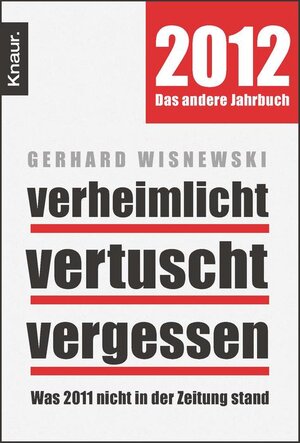 Buchcover Verheimlicht - vertuscht - vergessen | Gerhard Wisnewski | EAN 9783426411575 | ISBN 3-426-41157-1 | ISBN 978-3-426-41157-5