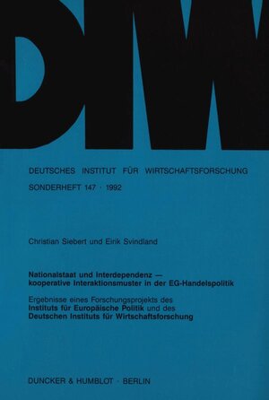 Buchcover Nationalstaat und Interdependenz - | Christian Siebert | EAN 9783428073801 | ISBN 3-428-07380-0 | ISBN 978-3-428-07380-1
