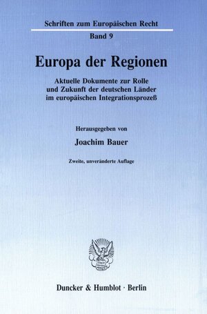 Buchcover Europa der Regionen.  | EAN 9783428074778 | ISBN 3-428-07477-7 | ISBN 978-3-428-07477-8