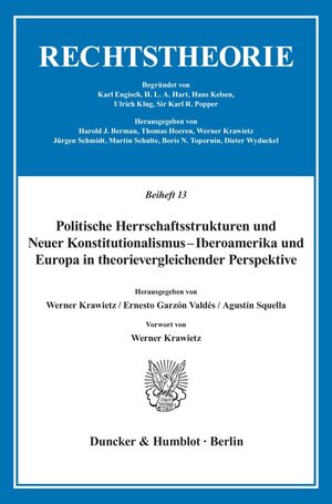 Buchcover Politische Herrschaftsstrukturen und Neuer Konstitutionalismus - Iberoamerika und Europa in theorievergleichender Perspektive.  | EAN 9783428077434 | ISBN 3-428-07743-1 | ISBN 978-3-428-07743-4