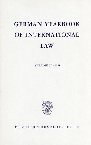 Buchcover German Yearbook of International Law - Jahrbuch für Internationales Recht.  | EAN 9783428081509 | ISBN 3-428-08150-1 | ISBN 978-3-428-08150-9