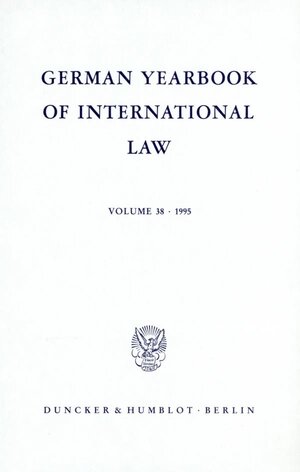 Buchcover German Yearbook of International Law - Jahrbuch für Internationales Recht.  | EAN 9783428085217 | ISBN 3-428-08521-3 | ISBN 978-3-428-08521-7