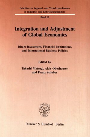 Buchcover Integration and Adjustment of Global Economies.  | EAN 9783428087723 | ISBN 3-428-08772-0 | ISBN 978-3-428-08772-3