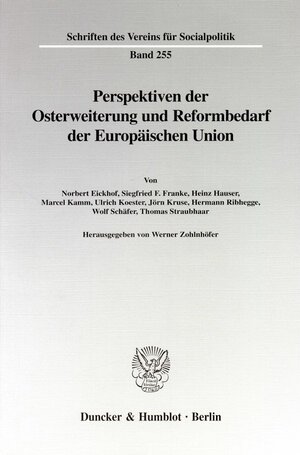 Buchcover Perspektiven der Osterweiterung und Reformbedarf der Europäischen Union.  | EAN 9783428092833 | ISBN 3-428-09283-X | ISBN 978-3-428-09283-3