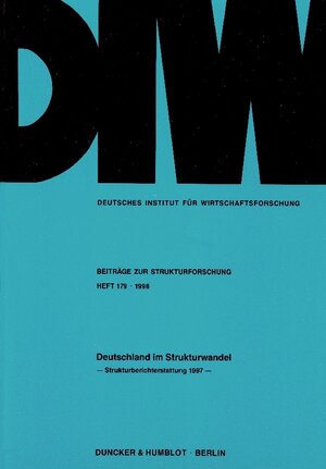 Buchcover Deutschland im Strukturwandel. | Dietmar Edler | EAN 9783428097661 | ISBN 3-428-09766-1 | ISBN 978-3-428-09766-1