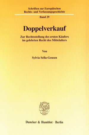 Buchcover Doppelverkauf. | Sylvia Sella-Geusen | EAN 9783428098712 | ISBN 3-428-09871-4 | ISBN 978-3-428-09871-2