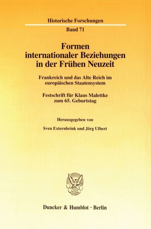 Buchcover Formen internationaler Beziehungen in der Frühen Neuzeit.  | EAN 9783428102778 | ISBN 3-428-10277-0 | ISBN 978-3-428-10277-8