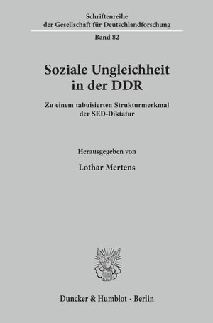 Buchcover Soziale Ungleichheit in der DDR.  | EAN 9783428105236 | ISBN 3-428-10523-0 | ISBN 978-3-428-10523-6