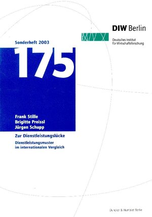 Buchcover Zur Dienstleistungslücke. | Frank Stille | EAN 9783428112579 | ISBN 3-428-11257-1 | ISBN 978-3-428-11257-9