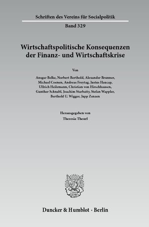 Buchcover Wirtschaftspolitische Konsequenzen der Finanz- und Wirtschaftskrise.  | EAN 9783428134403 | ISBN 3-428-13440-0 | ISBN 978-3-428-13440-3