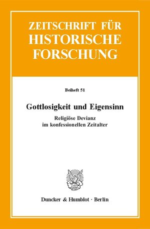 Buchcover Gottlosigkeit und Eigensinn.  | EAN 9783428144815 | ISBN 3-428-14481-3 | ISBN 978-3-428-14481-5