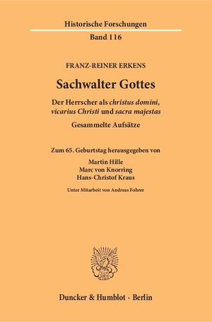 Buchcover Sachwalter Gottes. | Franz-Reiner Erkens | EAN 9783428152223 | ISBN 3-428-15222-0 | ISBN 978-3-428-15222-3