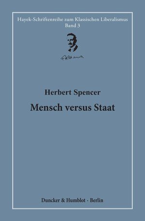 Buchcover Mensch versus Staat. | Herbert Spencer | EAN 9783428156672 | ISBN 3-428-15667-6 | ISBN 978-3-428-15667-2