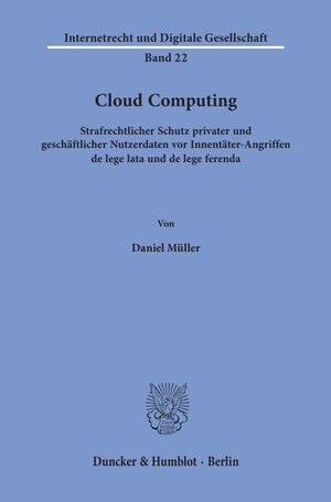 Buchcover Cloud Computing. | Daniel Müller | EAN 9783428157471 | ISBN 3-428-15747-8 | ISBN 978-3-428-15747-1