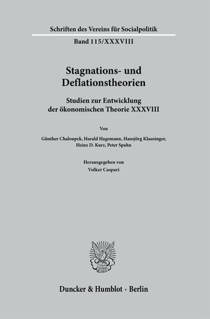 Buchcover Stagnations- und Deflationstheorien.  | EAN 9783428181964 | ISBN 3-428-18196-4 | ISBN 978-3-428-18196-4