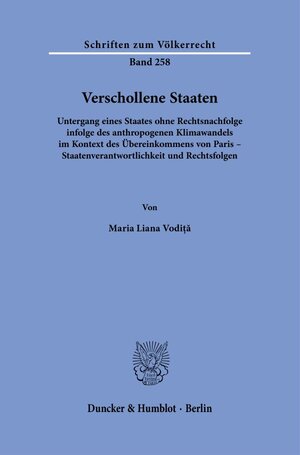 Buchcover Verschollene Staaten. | Maria Liana Vodiță | EAN 9783428188123 | ISBN 3-428-18812-8 | ISBN 978-3-428-18812-3