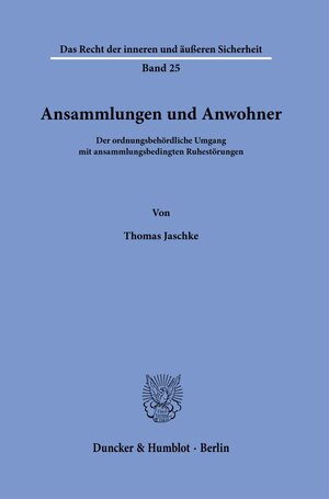 Buchcover Ansammlungen und Anwohner. | Thomas Jaschke | EAN 9783428190911 | ISBN 3-428-19091-2 | ISBN 978-3-428-19091-1