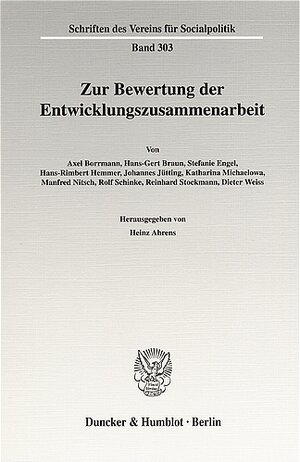 Buchcover Zur Bewertung der Entwicklungszusammenarbeit.  | EAN 9783428517138 | ISBN 3-428-51713-X | ISBN 978-3-428-51713-8