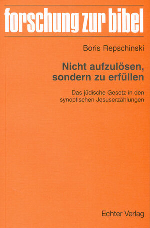 Buchcover Nicht aufzulösen, sondern zu erfüllen | Boris Repschinski | EAN 9783429045777 | ISBN 3-429-04577-0 | ISBN 978-3-429-04577-7