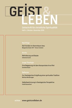 Buchcover Geist & Leben 4/2016  | EAN 9783429048570 | ISBN 3-429-04857-5 | ISBN 978-3-429-04857-0