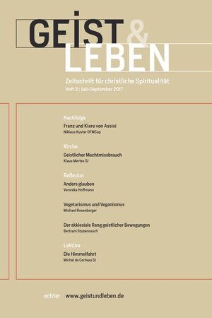 Buchcover Geist & Leben 3/2017  | EAN 9783429049003 | ISBN 3-429-04900-8 | ISBN 978-3-429-04900-3