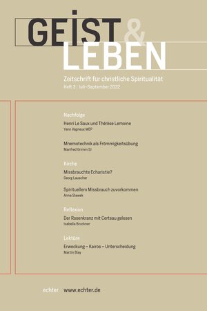 Buchcover Geist & Leben 3/2022  | EAN 9783429051976 | ISBN 3-429-05197-5 | ISBN 978-3-429-05197-6