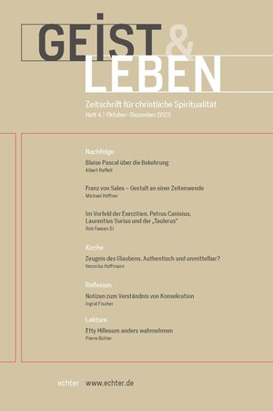 Buchcover Geist & Leben 4/2023 | Christoph Benke | EAN 9783429052676 | ISBN 3-429-05267-X | ISBN 978-3-429-05267-6