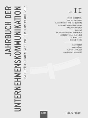 Buchcover Jahrbuch der Unternehmenskommunikation 2017  | EAN 9783430202367 | ISBN 3-430-20236-1 | ISBN 978-3-430-20236-7