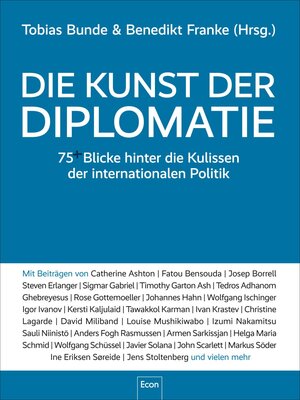 Buchcover Die Kunst der Diplomatie | Tobias Bunde | EAN 9783430210713 | ISBN 3-430-21071-2 | ISBN 978-3-430-21071-3