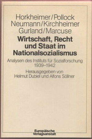 Buchcover Wirtschaft, Recht und Staat im Nationalsozialismus  | EAN 9783434004691 | ISBN 3-434-00469-6 | ISBN 978-3-434-00469-1